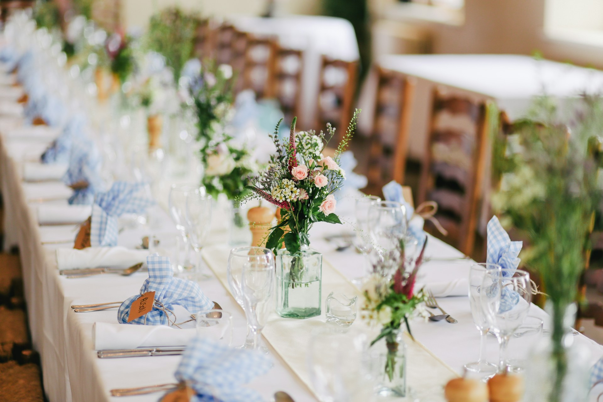 Bespoke wedding stage lighting backdrop